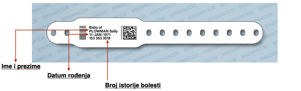 NARUKVICA ZA INDENTIFIKACIJU PACIJENATA